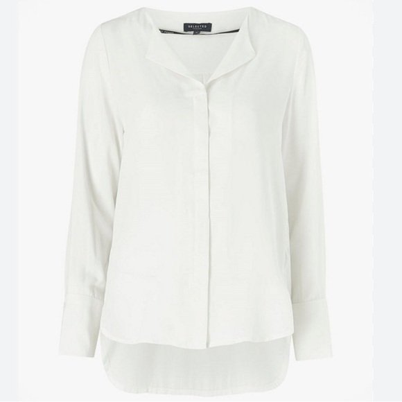 Selected femme Elegant White Women's Blouse medium - Picture 2 of 6